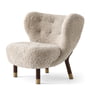 & Tradition - Little Petra VB1 Lounge Chair Limited Edition, Valnød med Messing / Fåreskind Moonlight