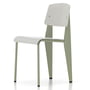 Vitra - Prouvé Standard SP Chair, Gris Vermeer (glat) / varmgrå, filtpuder (hårdt gulv)
