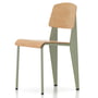 Vitra - Prouvé Standard stol, naturlig eg / Gris Vermeer (filt glider)