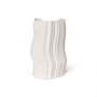 ferm Living - Moire Vase, H 30 cm, råhvid