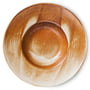 HKliving - Chef Ceramics pastatallerken, Ø 28 cm, rustic cream/brown