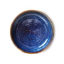 HKliving - Chef Ceramics dyb tallerken, Ø 21,5 cm, rustic blue