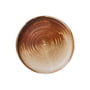 HKliving - Chef Ceramics dyb tallerken, Ø 19,3 cm, rustic cream/brown
