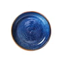 HKliving - Chef Ceramics dyb tallerken, Ø 19,3 cm, rustic blue