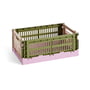 Hay - Colour Crate Mix kurv S, 26,5 x 17 cm, olive / powder, recycled