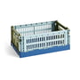 Hay - Colour Crate Mix kurv S, 26,5 x 17 cm, dusty blue, recycled