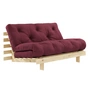 Karup Design - Roots sovesofa, 140 x 200 cm, naturfyr/burgunder (710)