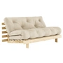 Karup Design - Roots sovesofa, 160 x 200 cm, naturfyr/beige (747)
