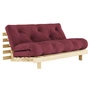 Karup Design - Roots sovesofa, 160 x 200 cm, naturfyr / bordeaux (710)