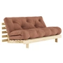 Karup Design - Roots sovesofa, 160 x 200 cm, naturfyr/lerbrun (759)