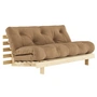 Karup Design - Roots sovesofa, 160 x 200 cm, naturfyr/mokka (755)