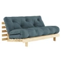 Karup Design - Roots sovesofa, 160 x 200 cm, naturfyr / petrolblå (757)