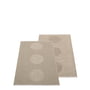 Pappelina - Vera vendbart tæppe 2. 0, 70 x 120 cm, mørk linen / linen metallic