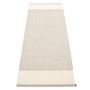 Pappelina - Edit tæppe, 70 x 200 cm, linen / vanilla / stone metallic