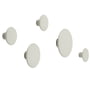 Muuto - Vægkroge " The Dots " sæt med 5, råhvide