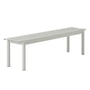 Muuto - Linear Steel stålbænk Outdoor, 170 cm, grå