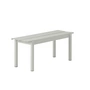 Muuto - Linear Steel stålbænk Outdoor, 110 cm, grå