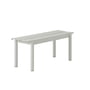 Muuto - Linear Steel stålbænk Outdoor, 110 cm, grå