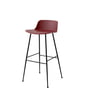 & Tradition - Rely HW86 barstol, rødbrun/sort