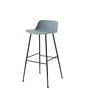 & Tradition - Rely HW86 barstol, lyseblå/sort