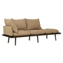Umage - Lounge Around 3 pers. sofa, mørk eg/sukkerbrun