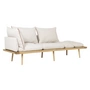Umage - Lounge Around 3-personers sofa, eg/hvid sand
