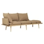 Umage - Lounge Around 3 pers. sofa, eg/sukkerbrun