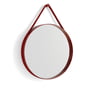 Hay - Strap Mirror nr. 2, Ø 50 cm, rød