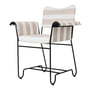 Gubi - Tropique Outdoor Dining Chair, klassisk sort / Leslie Stripe Limonta (40)