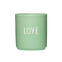 Design Letters - AJ Favourite Porcelænskrus, Love / grøn lyksalighed