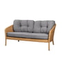 Cane-Line - Ocean stor 2-personers sofa, naturlig / mørkegrå