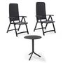Nardi - Darsena Relax klapstol (2x) + Step, antracit