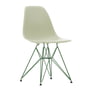 Vitra - Eames Plastic Side Chair DSR RE, pebble / Eames Sea Foam Green (plastiksvævefly basic dark)