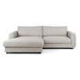 Nuuck - Bente sofa, chaiselong L, 234 x 175 cm, beige (Melina Simply 1244)