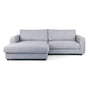 Nuuck - Bente sofa, chaiselong L, 234 x 175 cm, lysegrå (Melina Grey Breeze 1240)