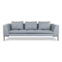 Nuuck - Rikke 3-personers sofa, 244 x 106 cm, lysegrå (Enna Soft Grey 1062)