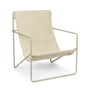 ferm Living - Desert Lounge Chair, cashmere /sky