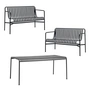 HAY - Palissade bord + 2x spisebord, antracit