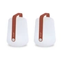 Fermob - Balad batteri LED-lys, H 25 cm, okkerrød (sæt med 2)