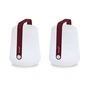 Fermob - Balad batteri LED lys, H 25 cm, sort kirke (sæt med 2)