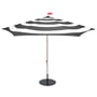 Fatboy - Stripesol sæt parasol Ø 350 cm antracit + stativ sort