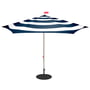 Fatboy - Stripesol sæt parasol Ø 350 cm mørkeblå + stativ sort