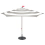 Fatboy - Stripesol sæt parasol Ø 350 cm lys grå + stativ sort