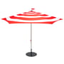 Fatboy - Stripesol sæt parasol Ø 350 cm rød + stativ sort
