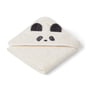 LIEWOOD - Albert babyhåndklæde med hætte, panda, creme de la creme