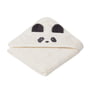 LIEWOOD - Augusta juniorhåndklæde med hætte, panda, creme de la creme