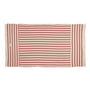 Nobodinoz - Portofino strandhåndklæde, 75 x 145 cm, rustrød stribet