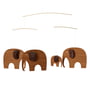 Flensted Mobiles - Elefantmøde Mobil, Familie, teaktræ