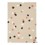 myfelt - Terra Sand filt kugletæppe, 180 x 260 cm, beige / hvid / koral / antracit