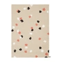 myfelt - Terra Sand filt kugletæppe, 140 x 200 cm, beige / hvid / koral / antracit